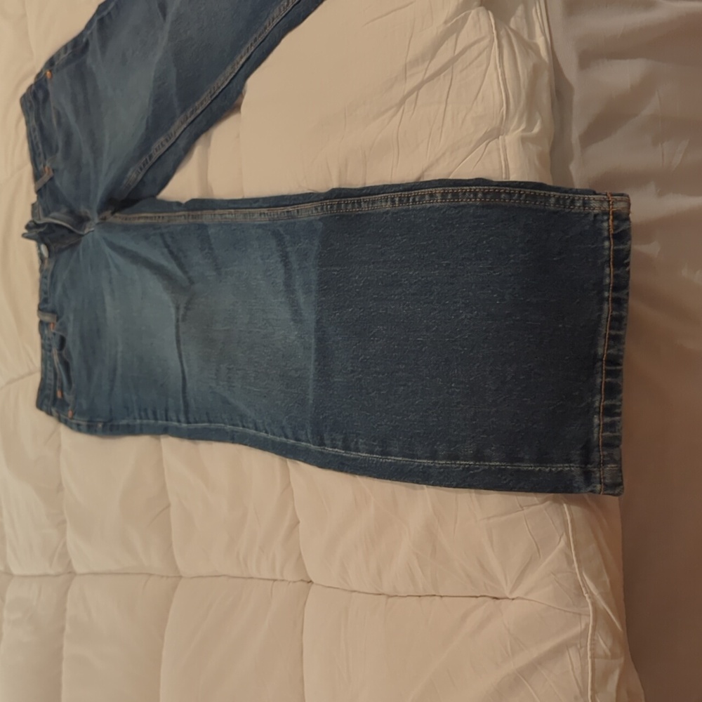 Women's On 34th high rise straight leg jean. Medium dark. Ntw - Picture 3 of 10